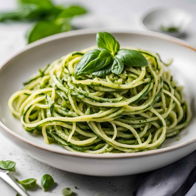Zucchini Noodles With Pesto